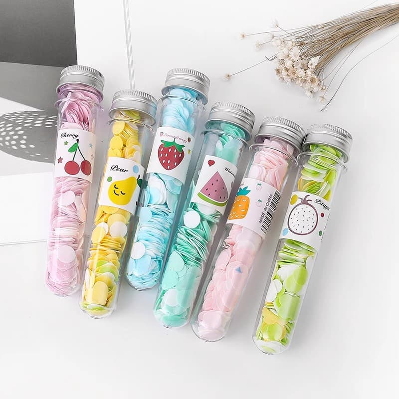 Portable Outdoor Hand Soap Sheets, Soap Paper in Travel Bottle, Flower-Shaped Disposable Soap Sheets in Test Tube
