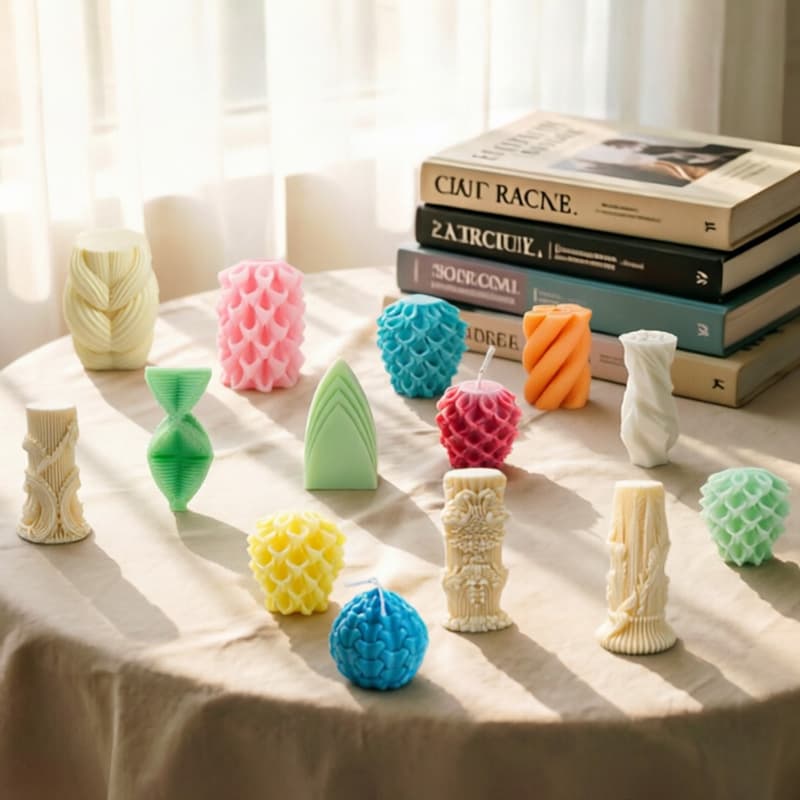 European Vintage Relief Roman Column Candle Silicone Mold DIY Handmade Aromatherapy Gypsum Ornament Spiral Pillar