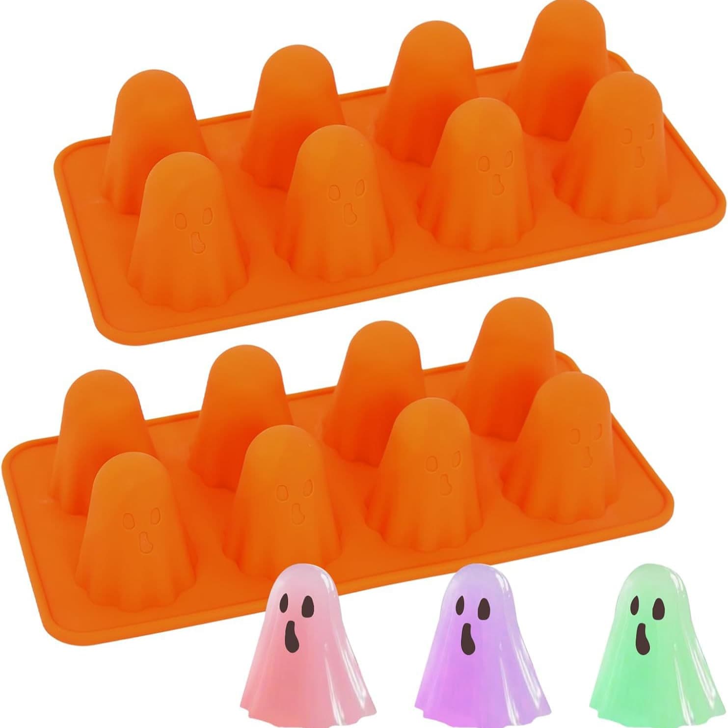 New Cross-border Ghost Jello Mold Halloween Ghost Silicone Mold Silicone Mold Holiday Kitchen Tool