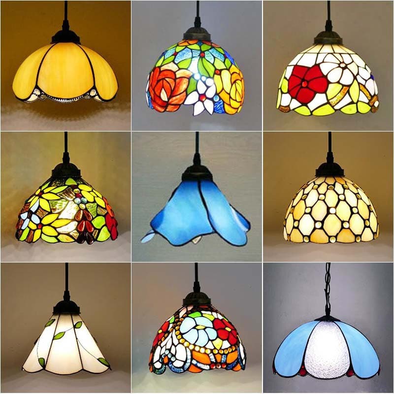 Pastoral style single-head chandelier, entrance light, corridor aisle, balcony cloakroom lighting, Mediterranean creative lighting
