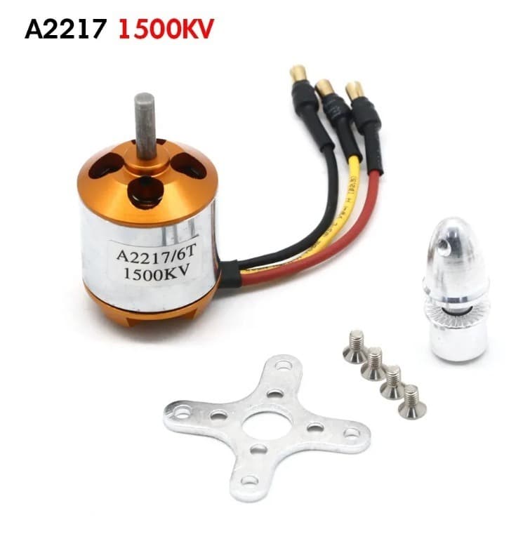 2217 Brushless Motor SU27 Fixed Wing Model Aircraft KV1100 1250 1500 External Rotor High Tension Motor