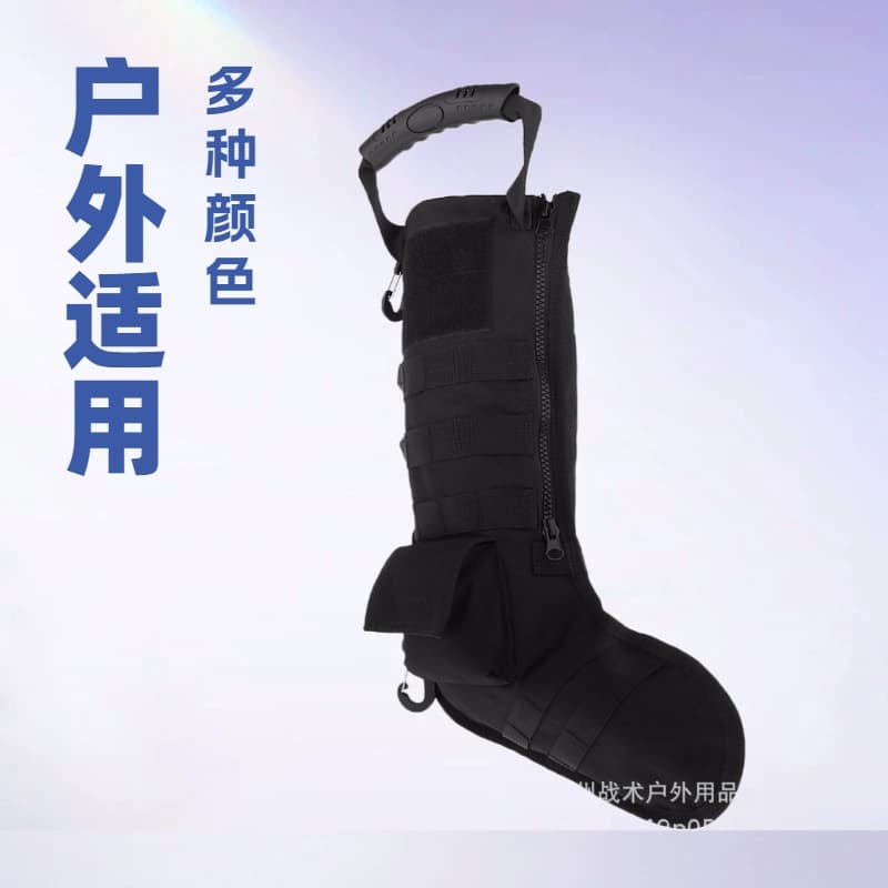 Tactical MOLLE Christmas Stocking Military Storage Bag Christmas Stocking Hanger Outdoor Sports Multi-Functional Storage Pouch