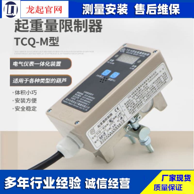 TCQ-M and TCQ-B type lifting capacity limiters, side-pressure type lifting capacity limiters, single-beam overload limiters.