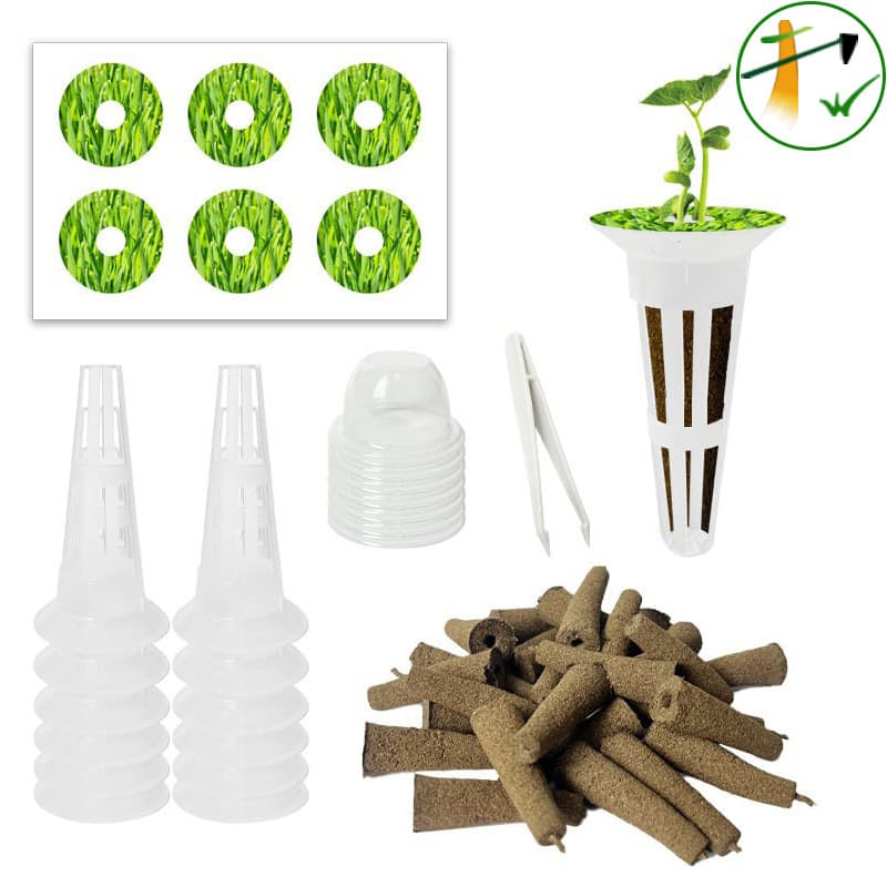 Soilless Culture Planting Substrate Kit Seedling Block Planting Basket Balcony Indoor Hydroponic Accessories Combination Set Batch
