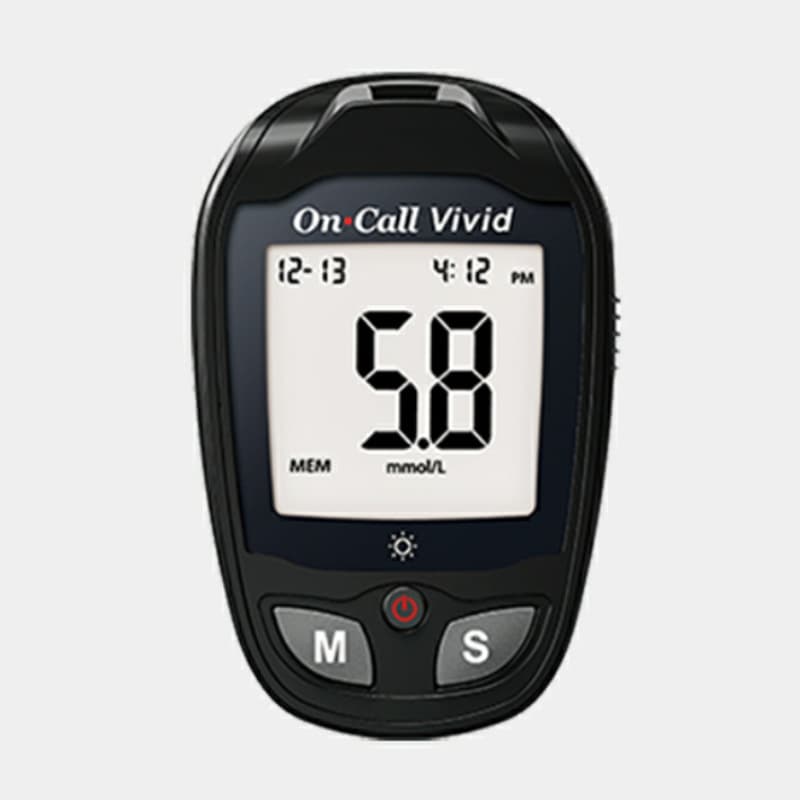Acon Biotech LeKang Blood Glucose Meter with eight-electrode technology, personalized multifunction, micro-sampling, and intelligent management.