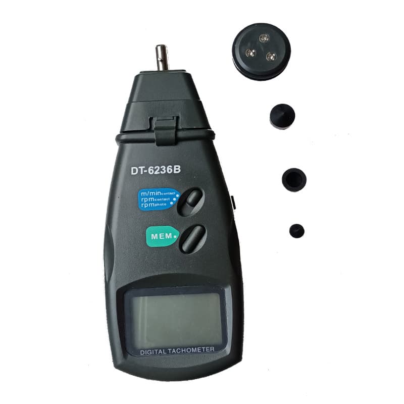 Factory direct contact tachometer, digital speed tester, impeller tachometer, speed measurement instrument DT-6236B.