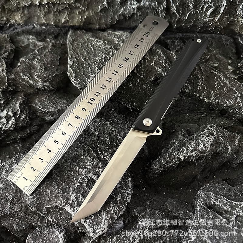 Factory wholesale spot outdoor portable pocket knife G10 handle D2 steel blade folding knife high quality pocket knife