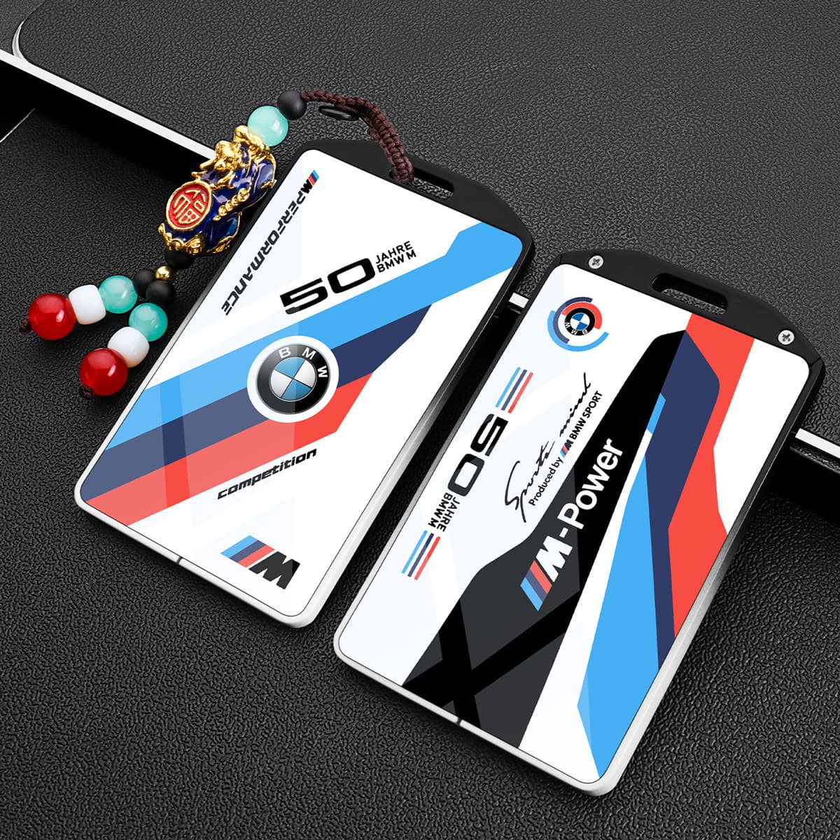 Compatible with BMW Card Key Case for X5 X3 530li 535le 5/7 Series Card Holder X1 X6 X7 Metal Key Shell