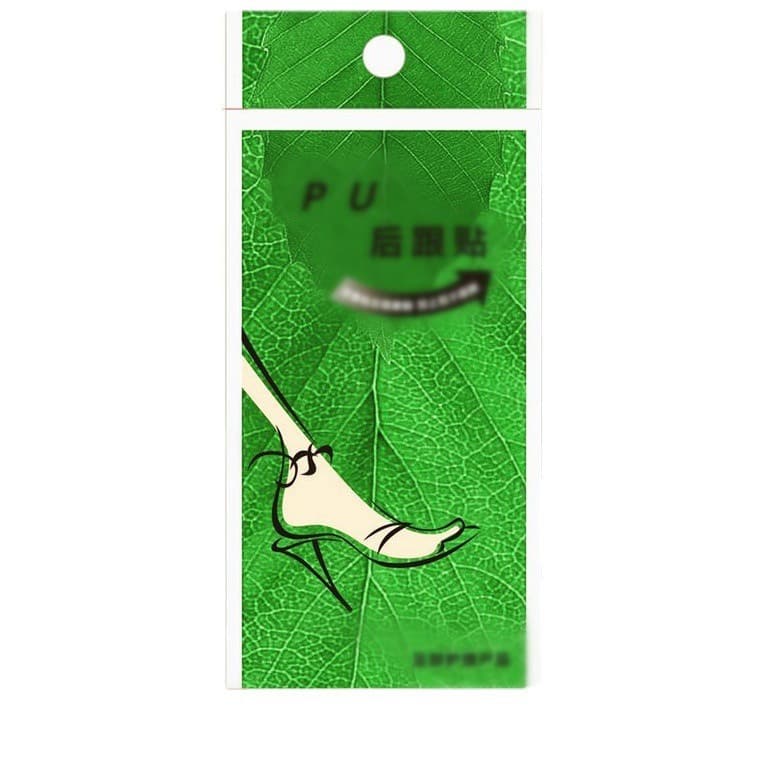 PU Heel Grips, Faux Leather Heel Cushion, Anti-Blister Heel Pad, Green Bag, Factory Wholesale Women's Shoe Stickers