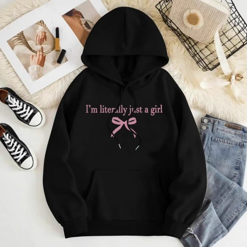 Cross-border American-style New Printed Loose Fleece Hoodie Casual Versatile Trendy Long Sleeve Hooded Sweatshirt