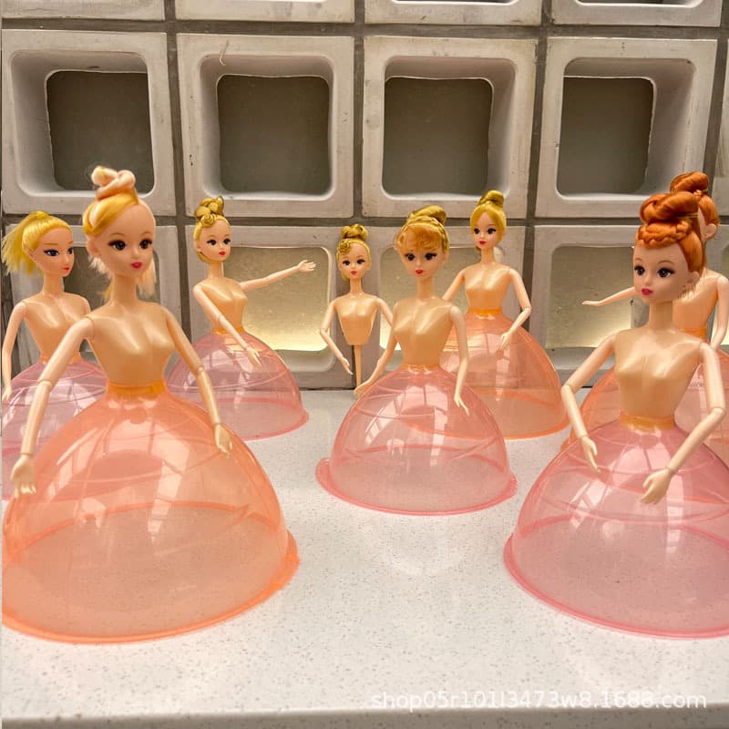 Hotel plating doll princess decoration hot pot restaurant Barbie doll wrapped in fat beef and sheep shabu-shabu meat personalized creative tableware