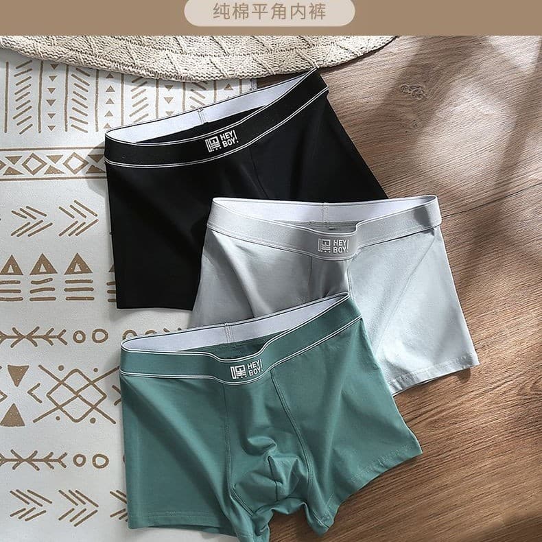 Men's Pure Cotton Underwear, Plus Size, Youth, Men's Shorts, Full Cotton, Boxer Briefs, Loose, Breathable, Sports, Comfortable