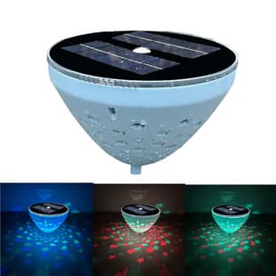 Solar Floating Pool Light LED Hollow Fish Pond Light Fountain Light Submersible Water Skipping Light Decorative Light
