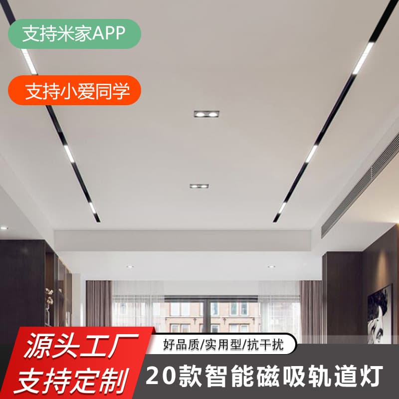 (Special Offer) High-End Smart Magnetic Track Lights, Recessed/Surface-Mounted, No Main Light, Living Room Floodlights