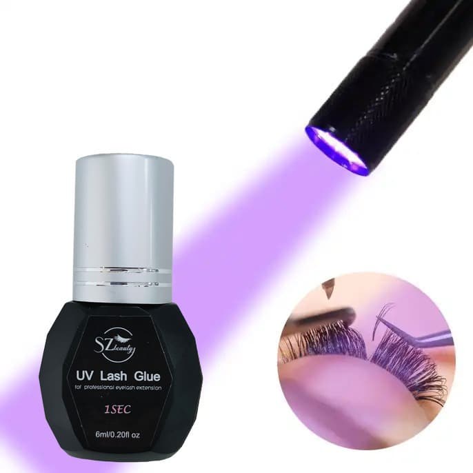 Cross-border UV Eyelash Glue Lamp, 1-Second False Eyelash Extension Glue LED Light Quick-Drying Glue for False Eyelashes