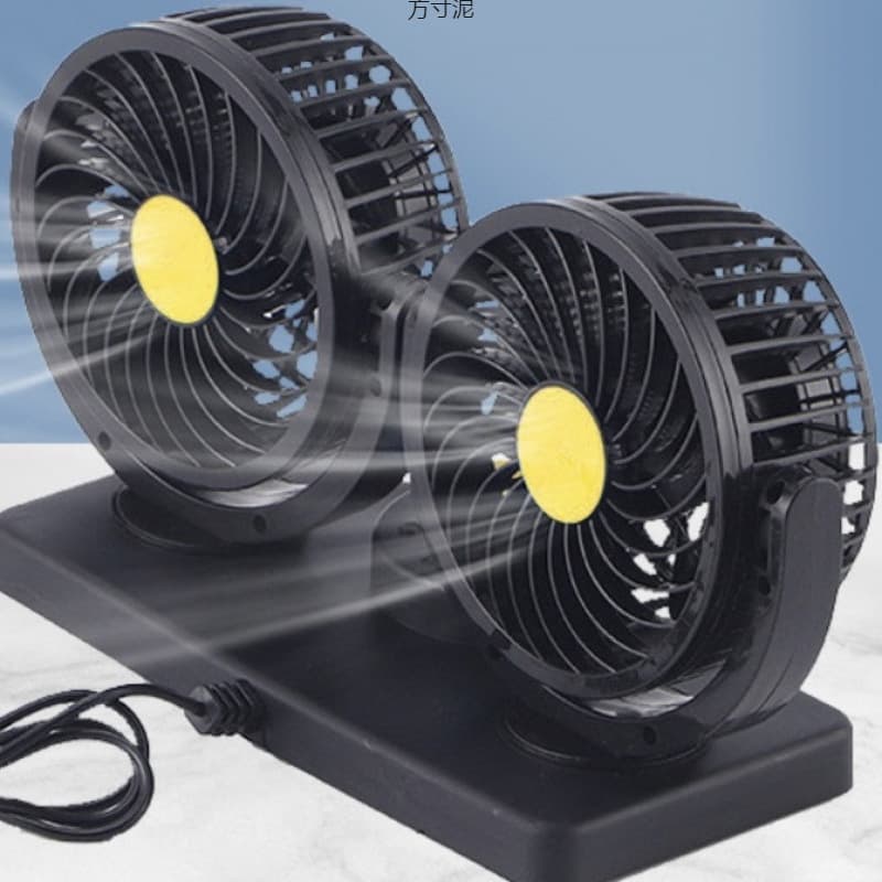 Car small fan USB fan high wind power strong wind car 12v24v rotatable fan factory supply chain wholesale