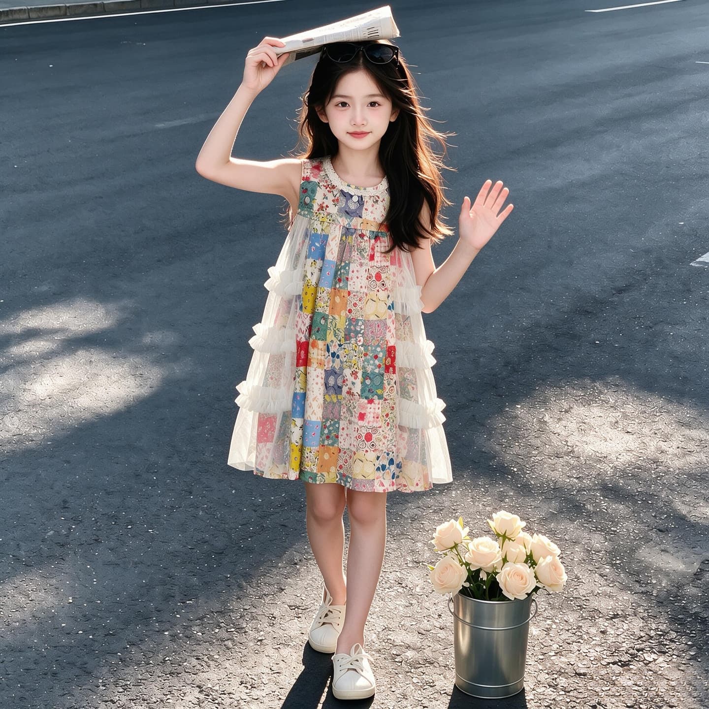 Girls Dress Summer 2026 New Children's Fashionable Vest Dress Summer Dress for Girls Super Beautiful Princess Dress