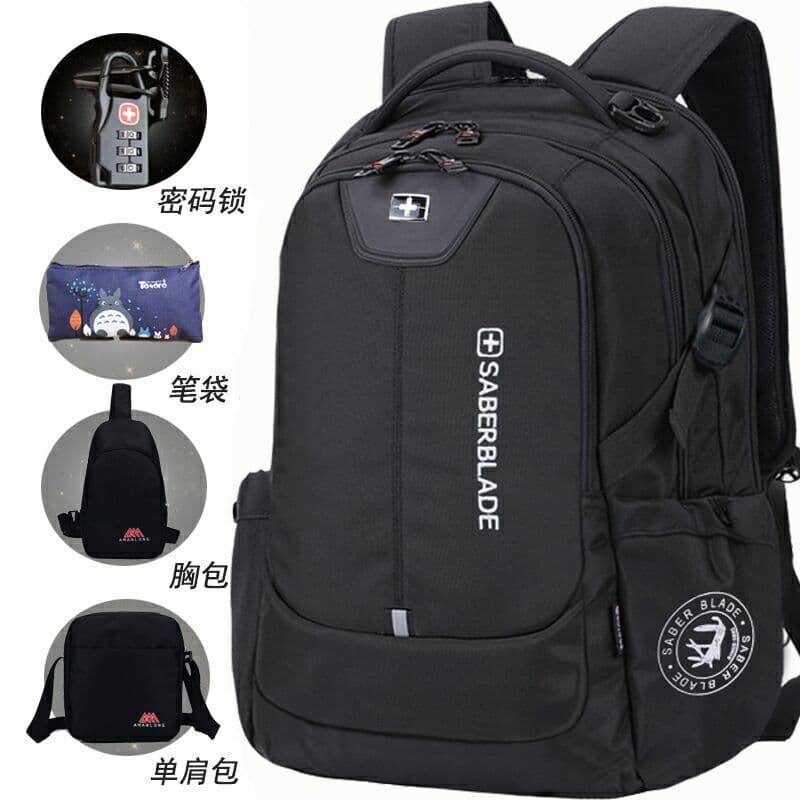 Laptop Backpack for Men, Middle School, High School, College, Elementary Students, Trendy Korean Style, Large Capacity Travel Computer Backpack