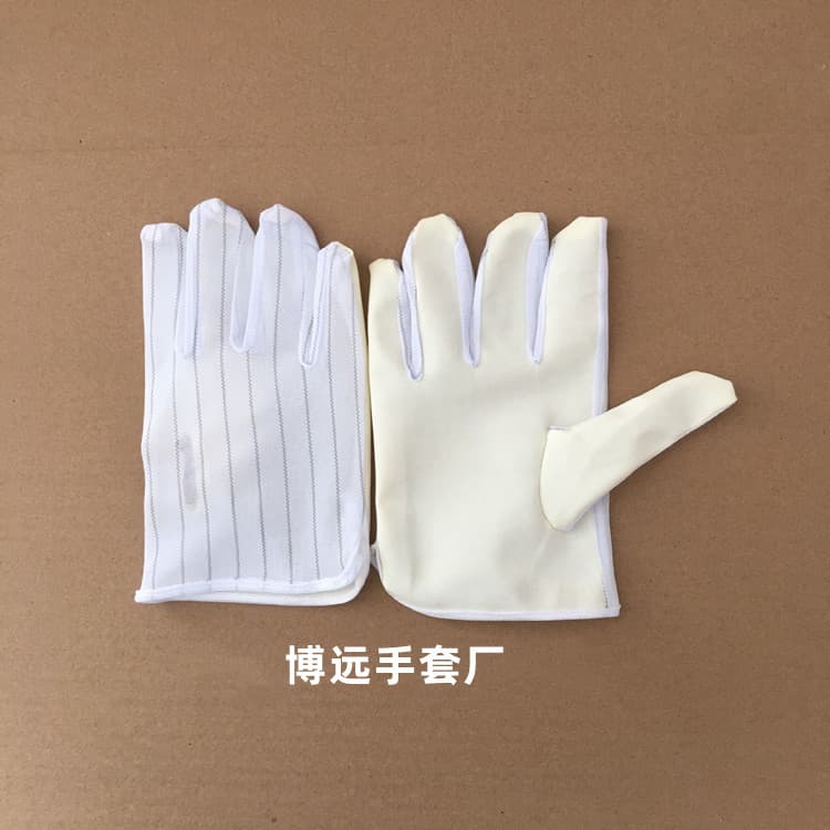 Factory Direct Anti-Static PU Gloves 23CM Large Size Anti-Static Striped PU Palm Coated Non-Slip Gloves