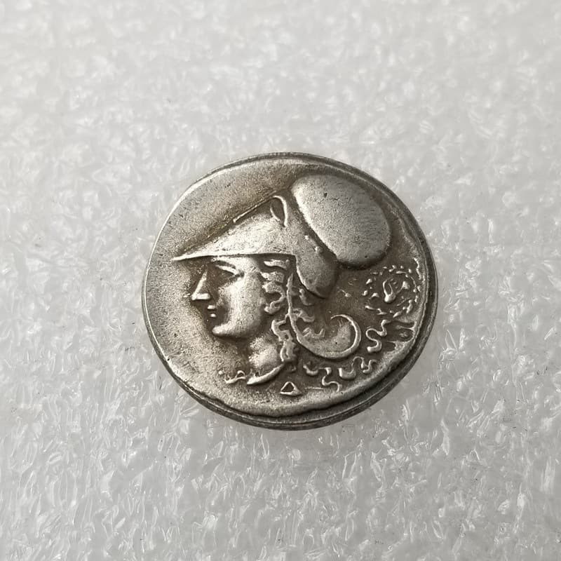Antique-Style Crafts, Greek Coins, Copper-Plated Silver, Old-Style Silver Coins, Silver Rounds Wholesale # 3388