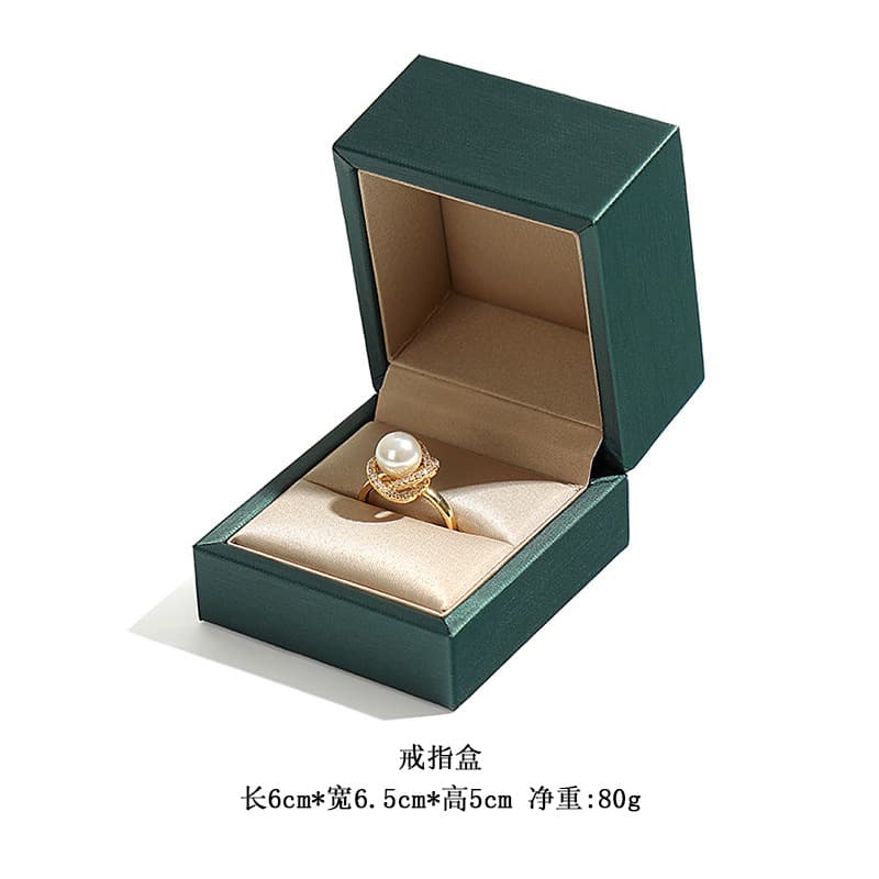 Right-Angle Thick-Edge Brushed PU Leather Jewelry Box, Premium Ring Pendant Bracelet Necklace Box, Jewelry Packaging Box