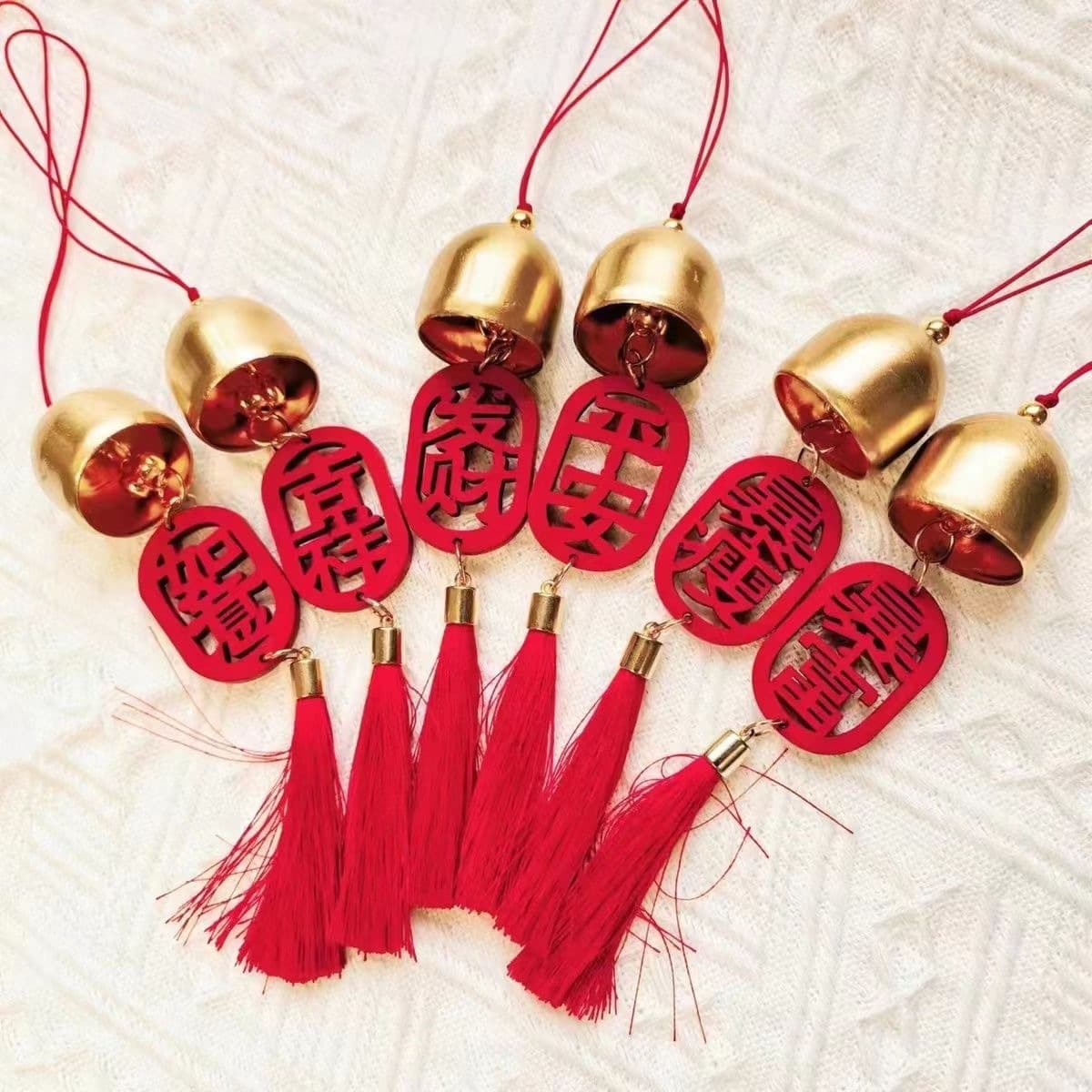 Manufacturer small bells Spring Festival New Year wishing card Christmas diy pure copper bells and accessories shop doorbell wind chimes