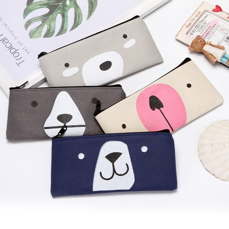 Factory Direct Creative Simple Pencil Case Student Oxford Cloth Pencil Bag Stationery Storage Pencil Case Custom Logo
