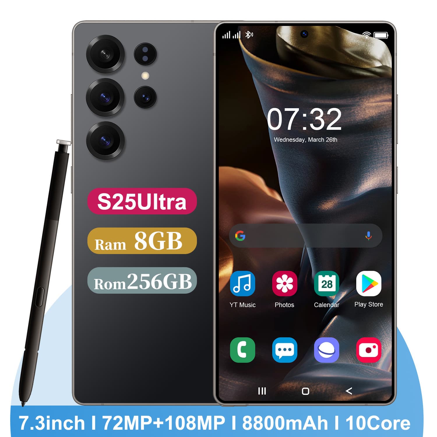 Cross-border Hot Seller S25Ultra 4G+64G Large Memory Global Smartphone Factory