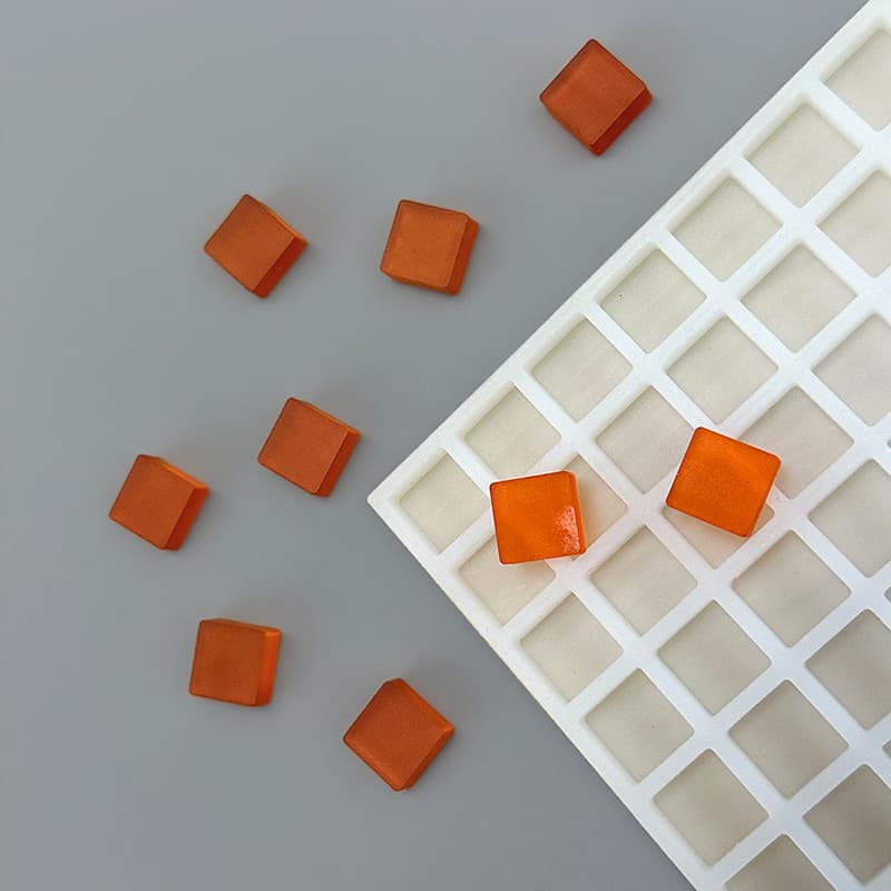 Traditional Brown Sugar Black Sugar Pear Paste Candy Grid Mold DIY Fondant Chocolate Candy Shape Silicone Mold