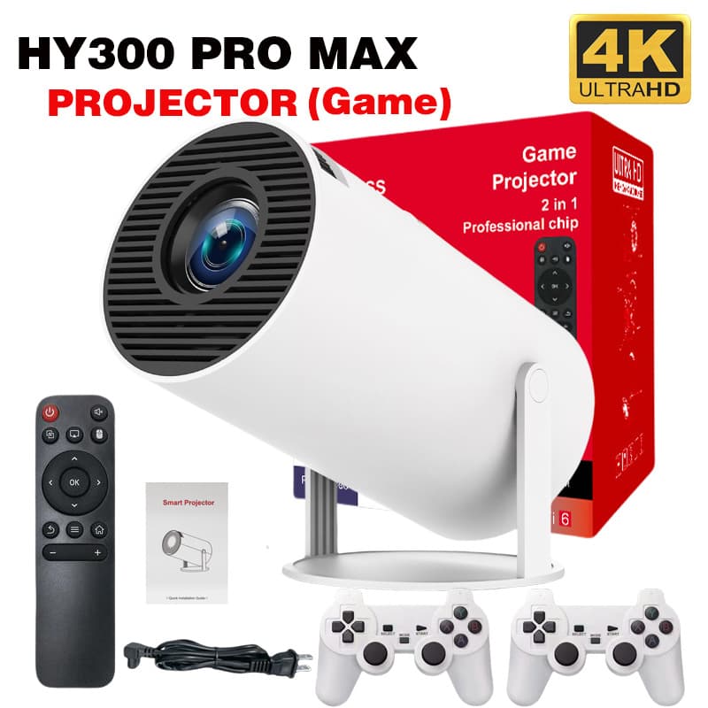 4K High Definition Gaming Projector IHUAYU T950S Portable Home Large Screen Two-In-One WiFi Android 13 Bluetooth 5.4 Office Cultural Goods