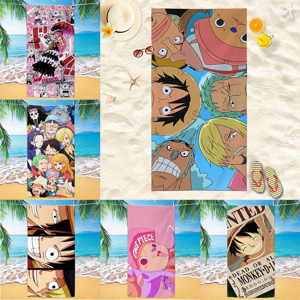 One Piece Beach Towel Cross-Border Microfiber Digital Print Beach Towel Swimming Bath Towel Cartoon Bath Towel