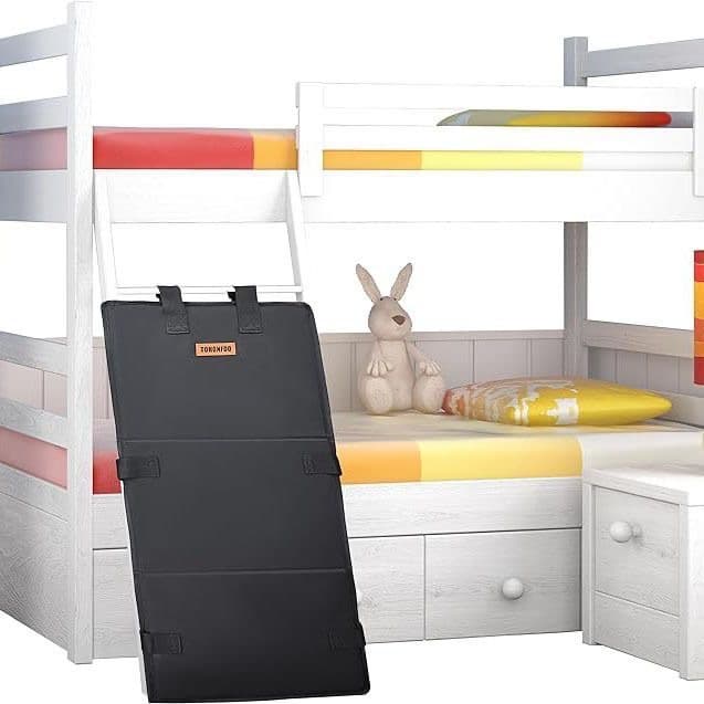 Bunk Bed Ladder Guard and Anti-Climb Barrier for Children, Fall and Climb Prevention with Bed Ladder Lock