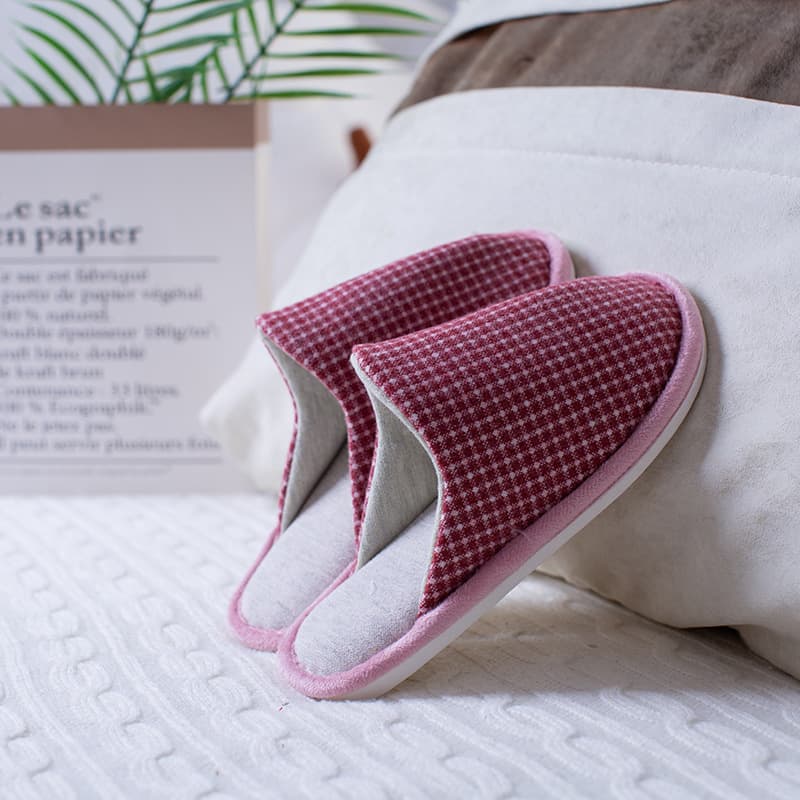 Hot-Selling Closed-Toe Men's and Women's Autumn Home Couple Indoor All-Season Slippers Memory Foam Breathable Linen Slippers