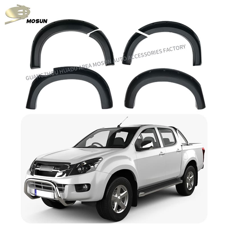 For Isuzu D-MAX 2012-2016 Rivet Style Pickup Truck Modification Wheel Arch Fender