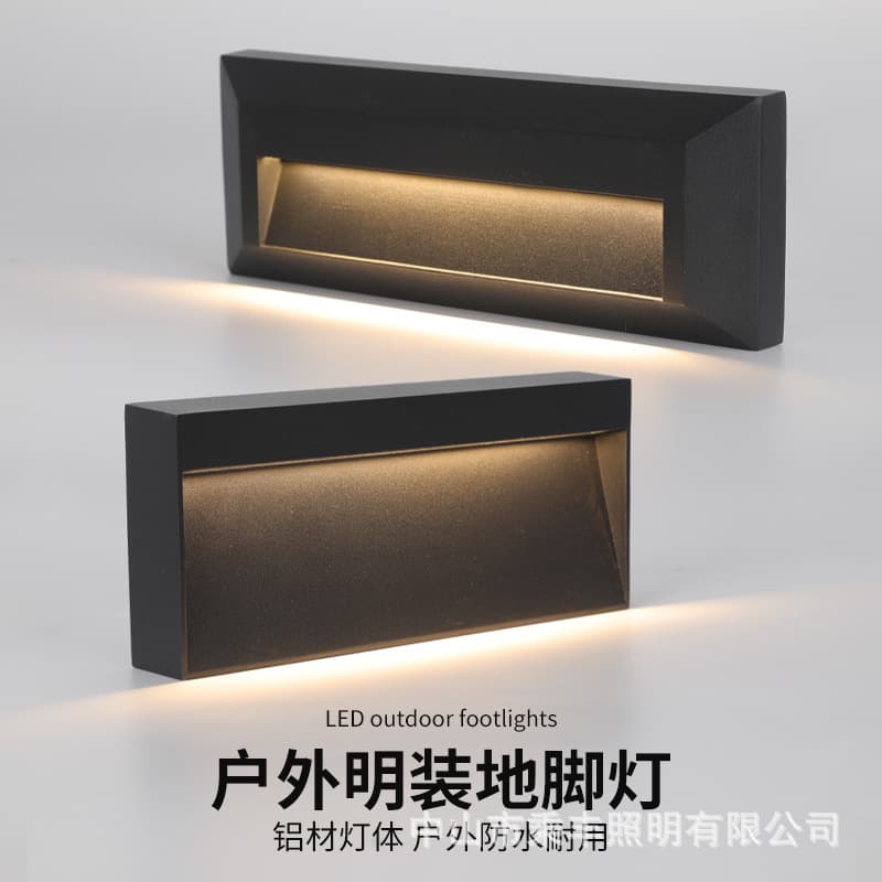 LED surface-mounted step lights, base lights, outdoor waterproof corner lights, car ramp lights, die-cast aluminum step lights