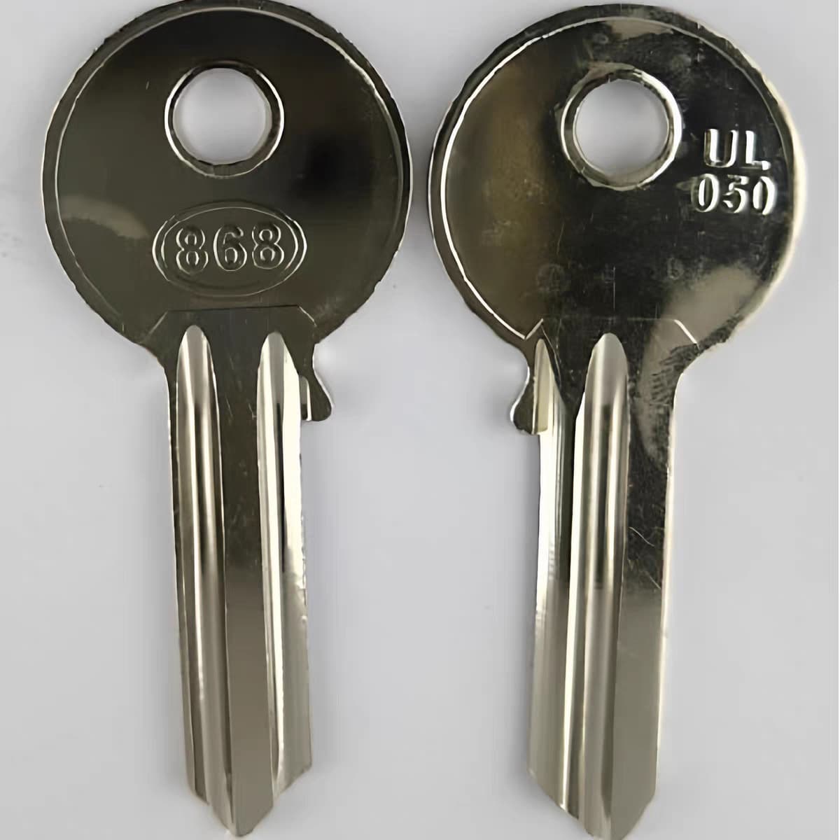 UL050-868 Copper material Coulee key embryo Thick 2.0 round solid key embryo Brass civil door key