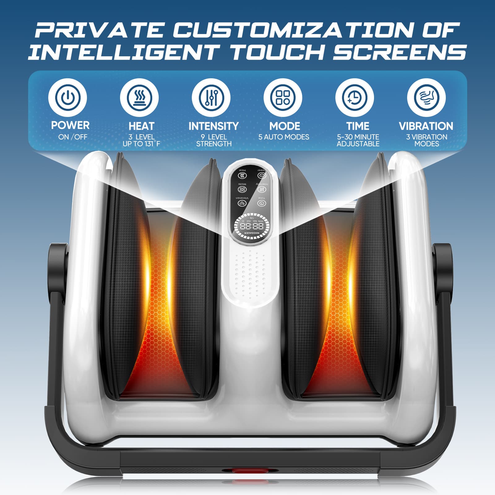 Cross-Border Heating Foot Therapy Machine, Remote Control, Calf and Arm Triple-Use Automatic Thigh Airbag Foot Massager