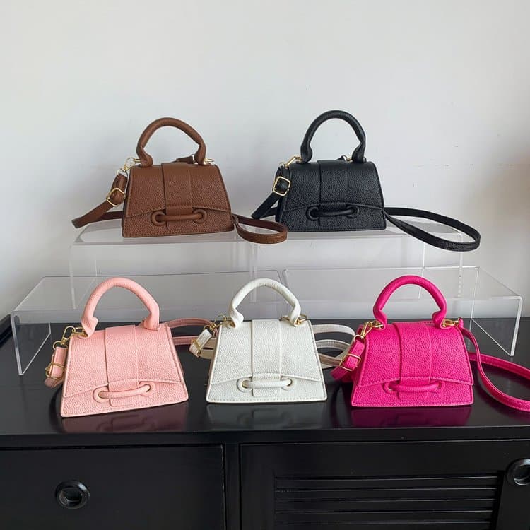 2025 new summer fashion PU handbag shoulder crossbody small square bag women's bag supports large wholesale mixed batch
