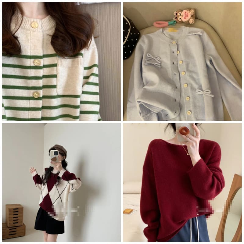 Cross-border Amazon export clothing inventory surplus women's knitwear sweater wholesale Winter sweater