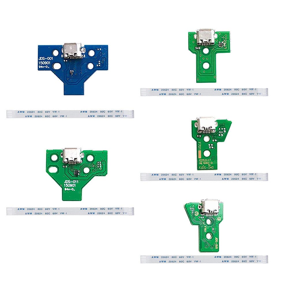 Charging port for PS4 controller, PS4 controller charging connector, controller repair parts JDS-001 030 040 050