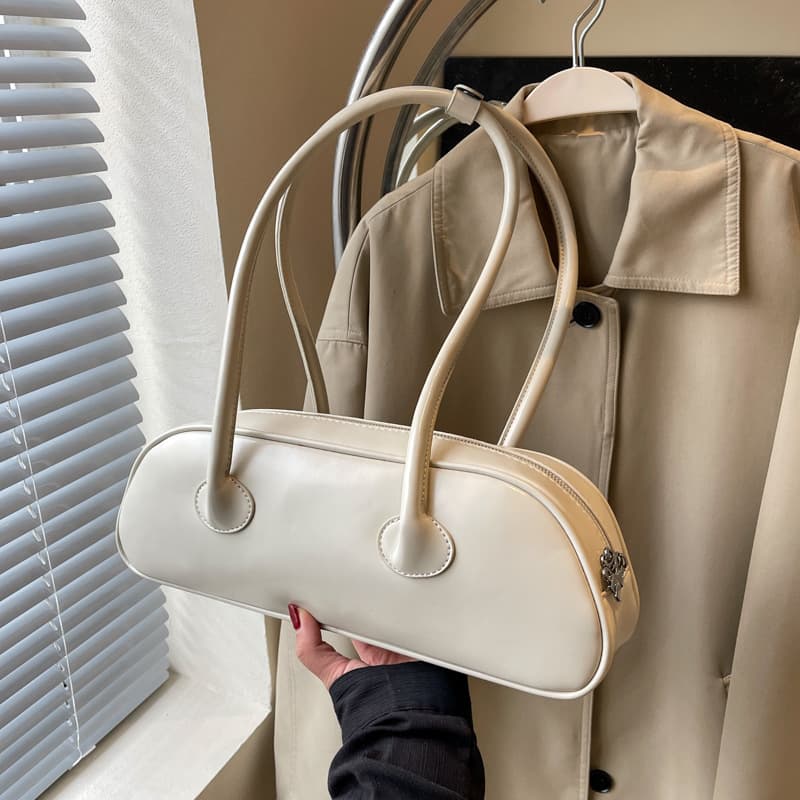 Fashion Women's New Shiny Baguette Bag 2026 Summer Niche Underarm Shoulder Bag Casual Pillow Bag