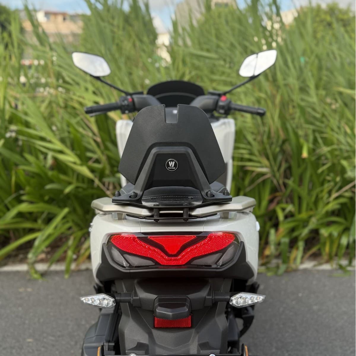 Compatible with Haojue UFR150 Backrest, Modified UFR Passenger Backrest, Rear Passenger Lumbar Support, No-Damage Installation