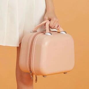 Small Portable Cosmetic Case Cute Luggage 14 Inch Convenient Mini Travel Suitcase for Women Storage Box