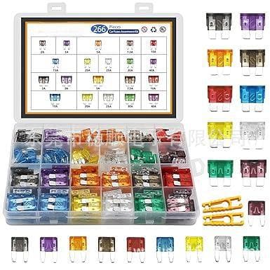 Cross-border supply automotive fuse combo kit standard mini micro M2 automotive fuse kit