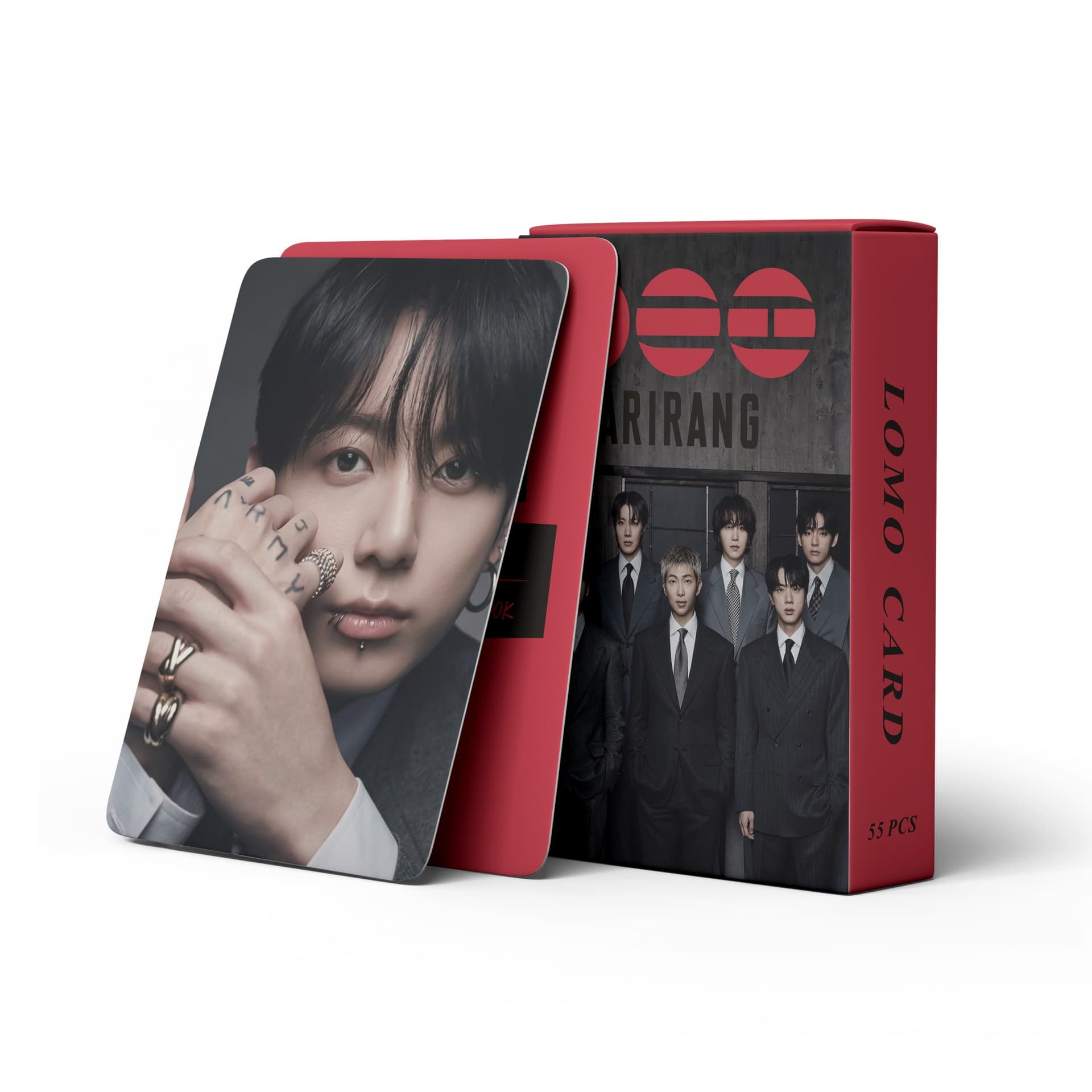 Cross-border hot-selling 55 sheets BT square holographic photocard ARIRANG photocard VKPOP merchandise LOMO photocard