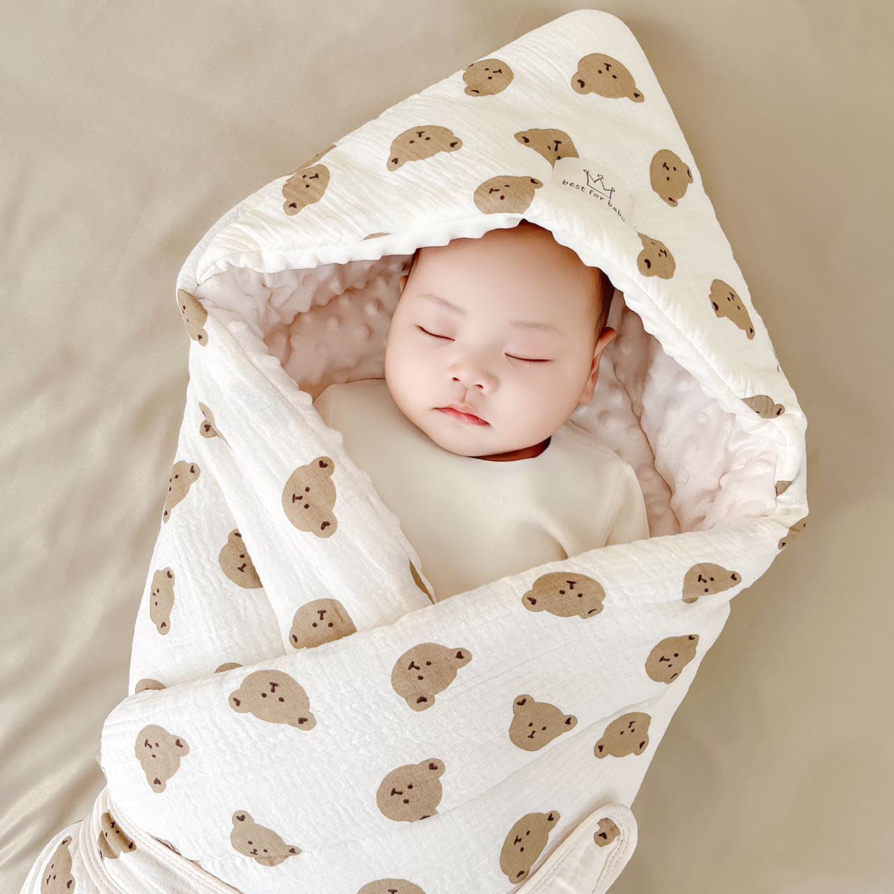 Autumn and Winter Cotton Baby Bag Wholesale Cotton Printed Newborn Delivery Room Bean Blanket Thickened Swaddle Quilt Blanket