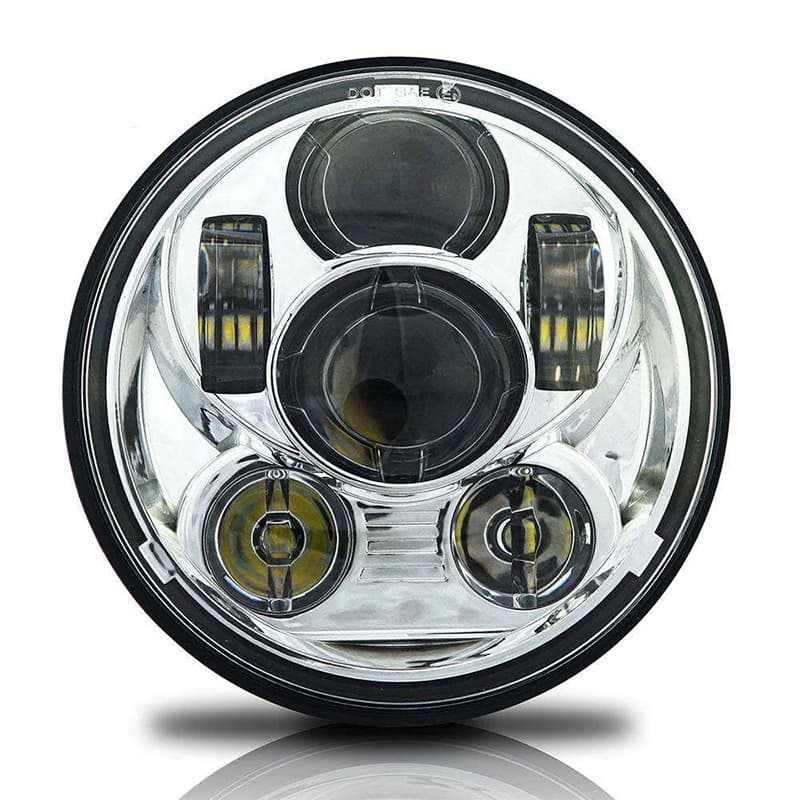 Longjia V-Cafe Harley 750 883 X48 Headlight Assembly Motorcycle Modification 5.75-inch LED Benda 250 Headlight