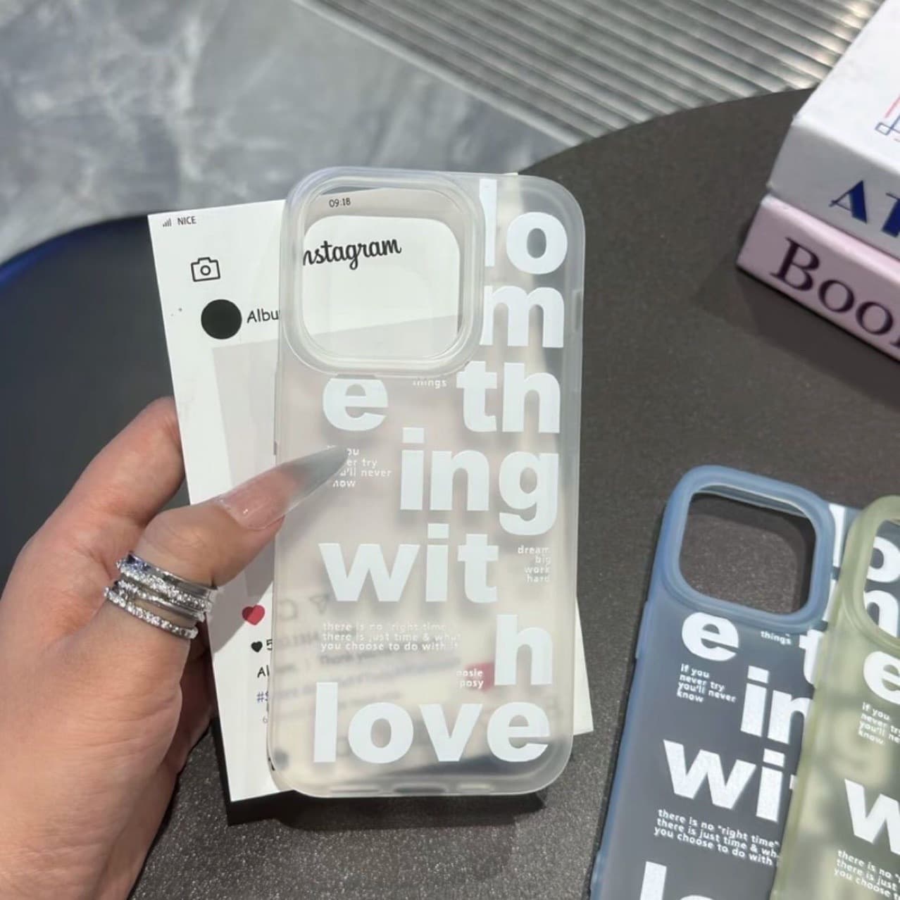 Ins style minimalist letters are suitable for Apple 17promax mobile phone case iphone16/15pro anti-fall 12/11/x