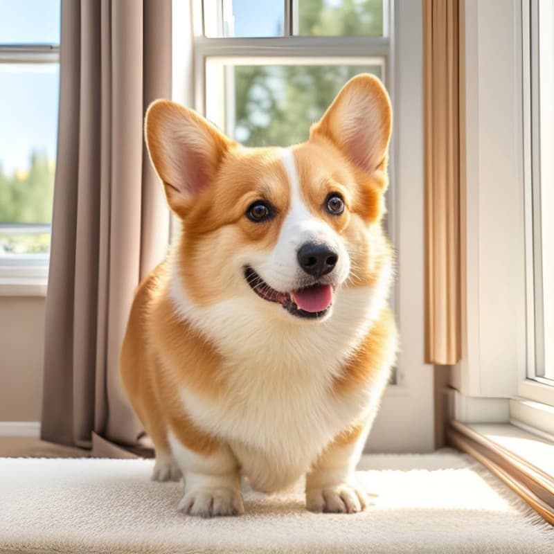 Purebred Corgi Puppy Small Corgi Dog Peach Butt Corgi Pet Puppy Family Companion Dog