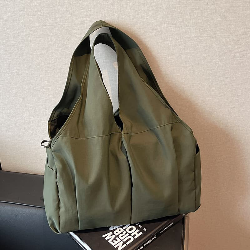 New Nylon Cloth Bag Large Capacity Gym Bag Travel Bag Multi-Pocket Diaper Bag Japanese Style Casual Commuter Shoulder Bag